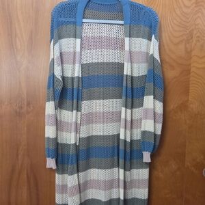 New Mix Multicolor Striped Cardigan
